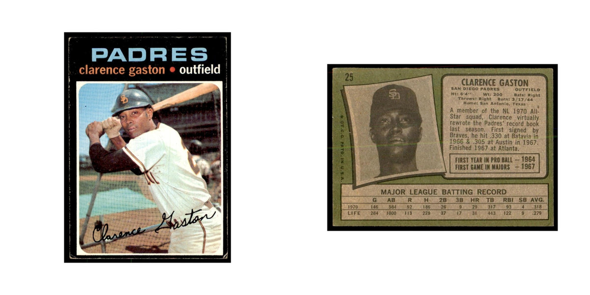 1971 Topps Clarence Gaston Baseball Cards #25