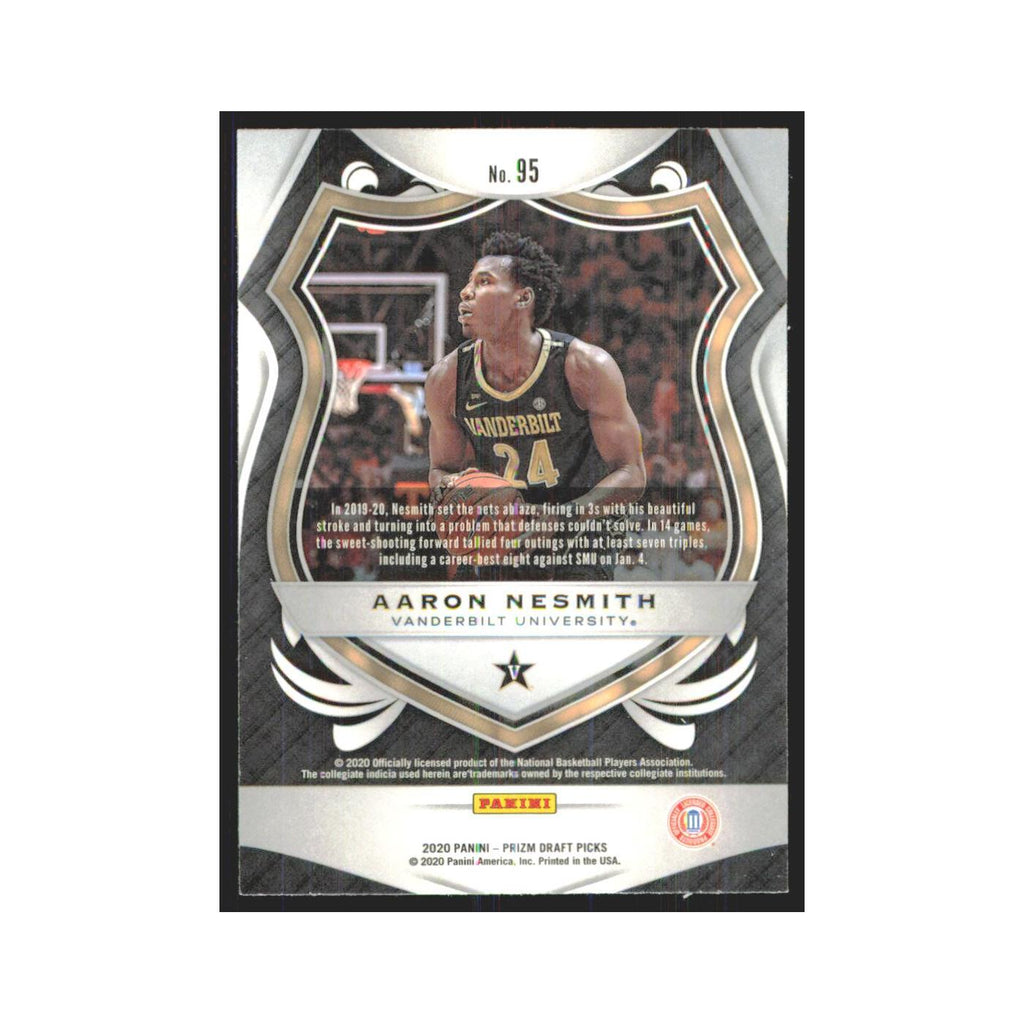 2020 Panini Prizm Draft Aaron Nesmith RC Vanderbilt Commodores #95