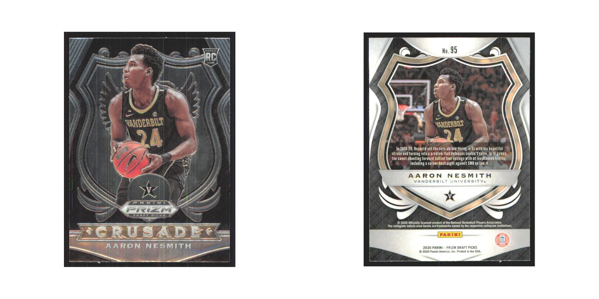 2020 Panini Prizm Draft Aaron Nesmith RC Vanderbilt Commodores #95