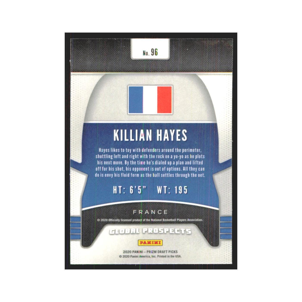 2020 Panini Prizm Draft Killian Hayes RC ratiopharm Ulm #96