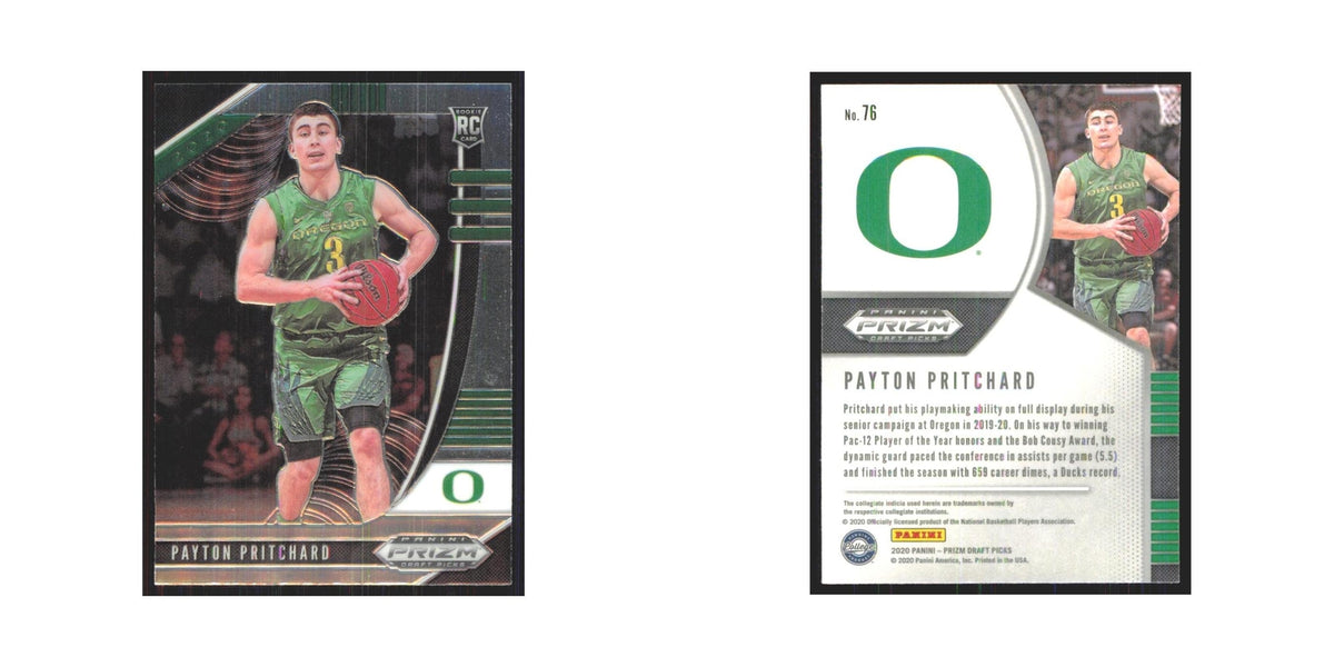 2020 Panini Prizm Draft Payton Pritchard RC Oregon Ducks #76