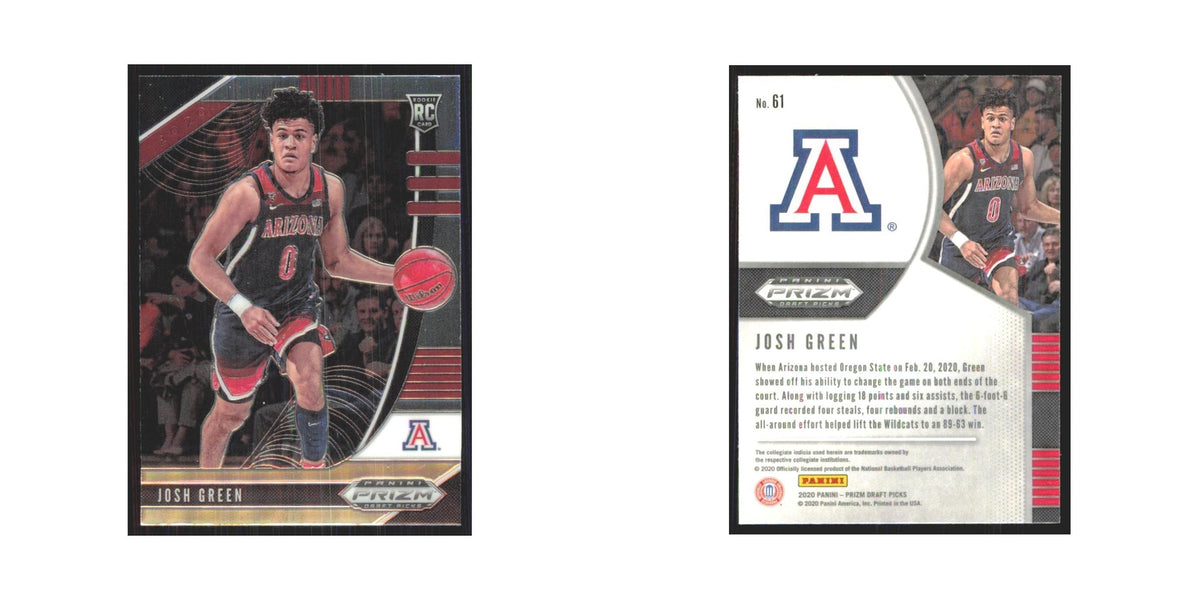 2020 Panini Prizm Draft Josh Green RC Arizona Wildcats #61