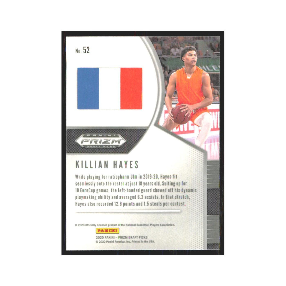 2020 Panini Prizm Draft Killian Hayes RC ratiopharm Ulm #52
