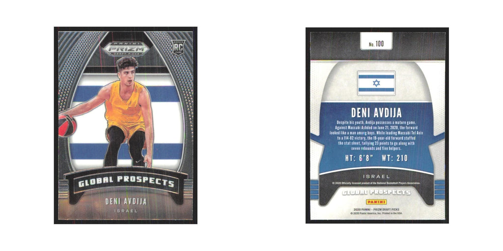 2020 Panini Prizm Draft Deni Avdija RC Maccabi Electra Tel Aviv #100