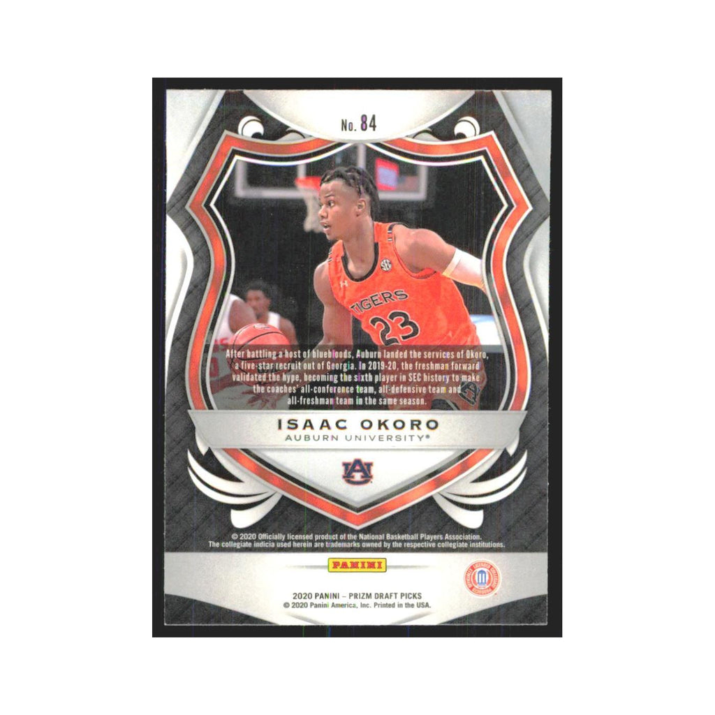2020 Panini Prizm Draft Isaac Okoro RC Auburn Tigers #84