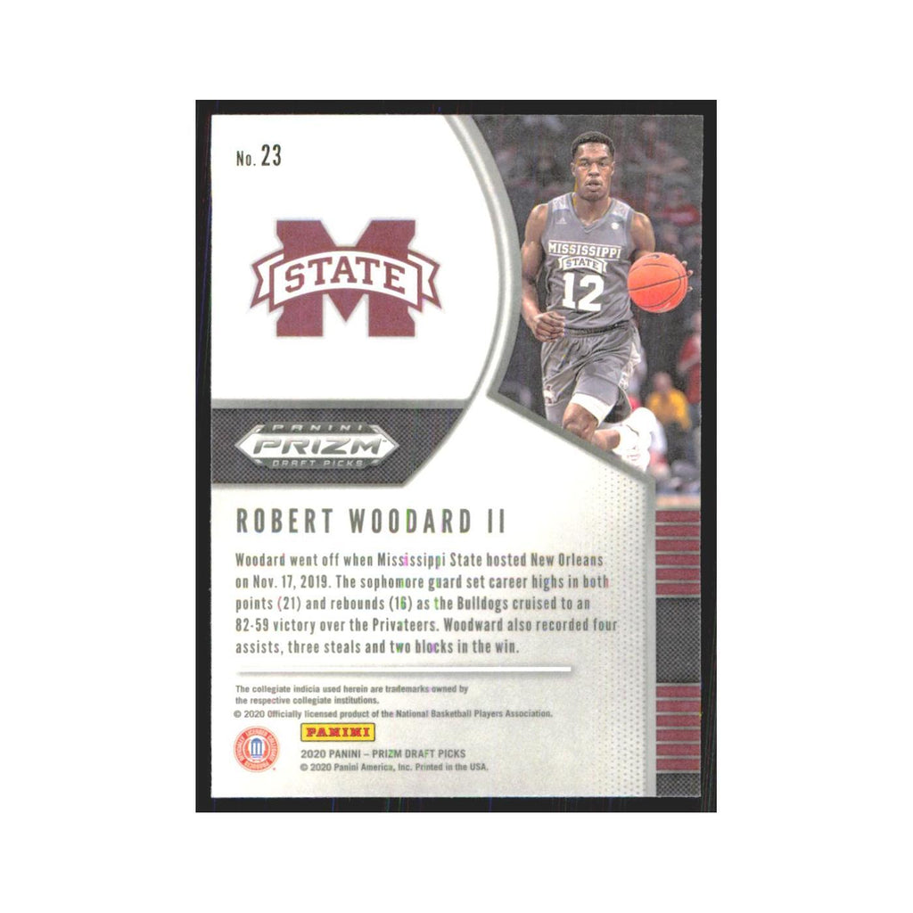 2020 Panini Prizm Draft Robert Woodard II RC Mississippi State Bulldogs #23
