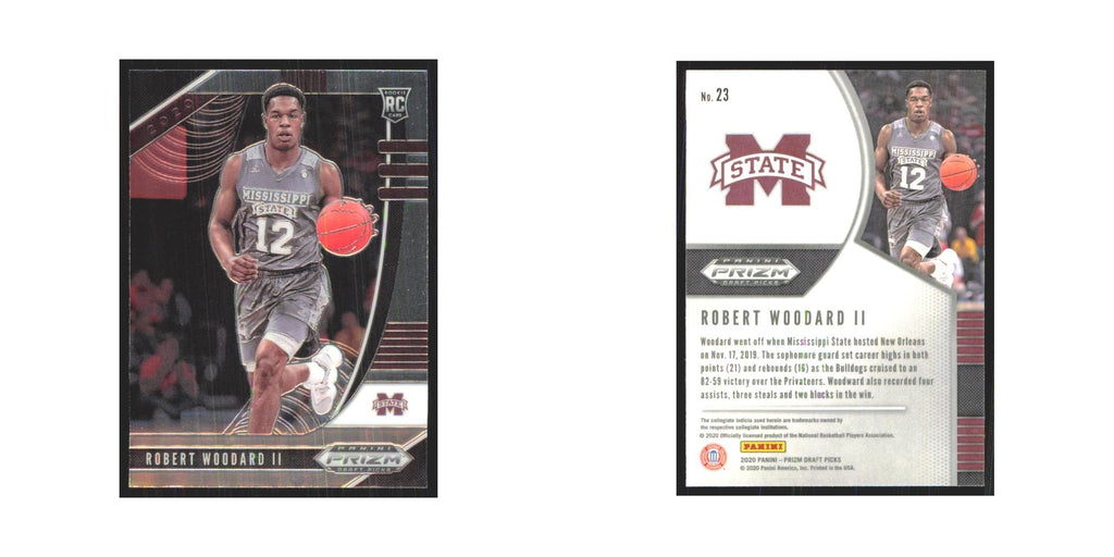 2020 Panini Prizm Draft Robert Woodard II RC Mississippi State Bulldogs #23