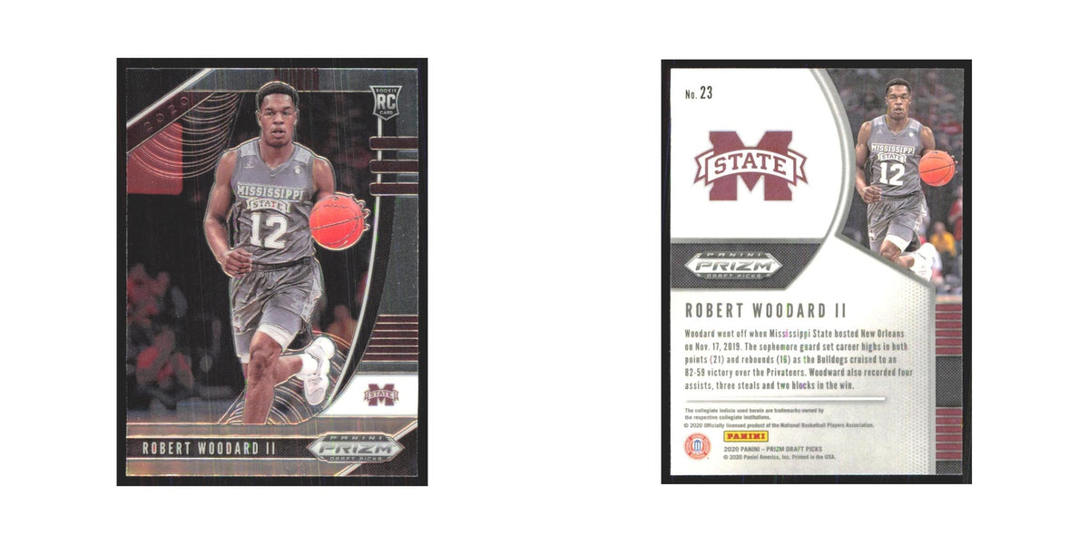 2020 Panini Prizm Draft Robert Woodard II RC Mississippi State Bulldogs #23
