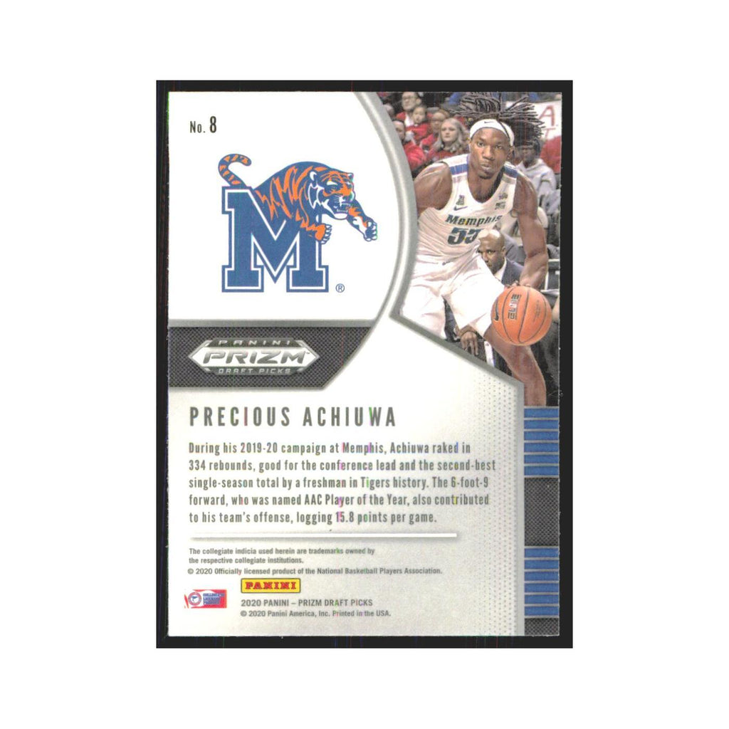 2020 Panini Prizm Draft Precious Achiuwa RC Memphis Tigers #8