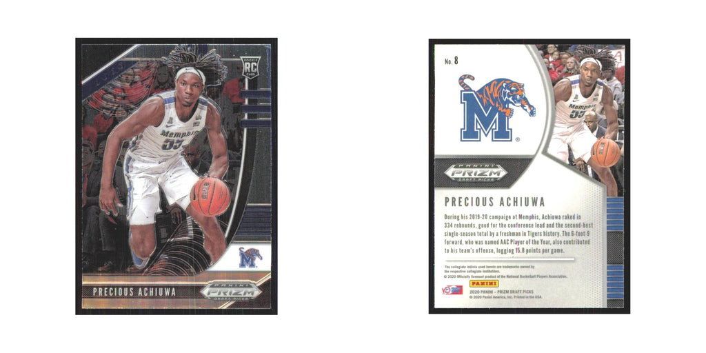 2020 Panini Prizm Draft Precious Achiuwa RC Memphis Tigers #8