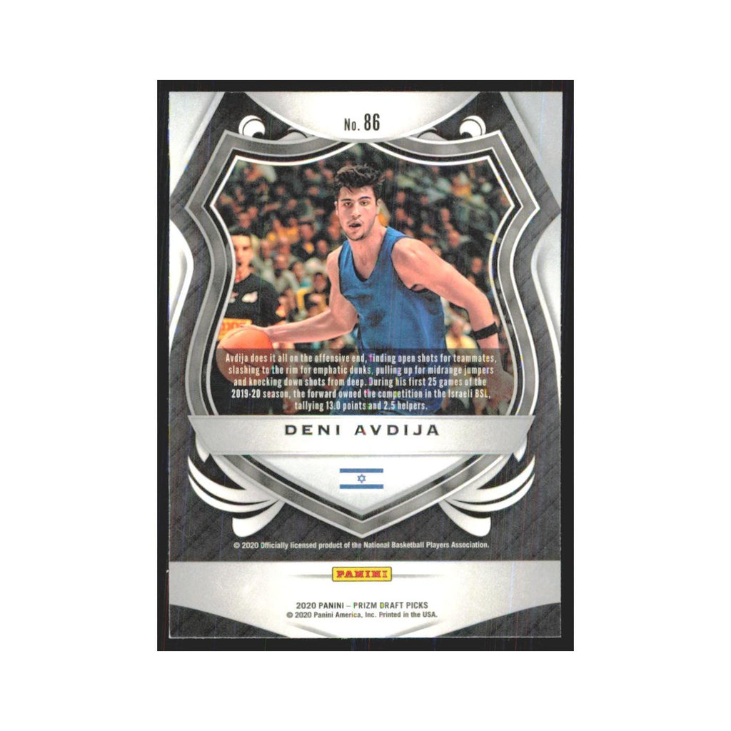 2020 Panini Prizm Draft Deni Avdija RC Maccabi Electra Tel Aviv #86
