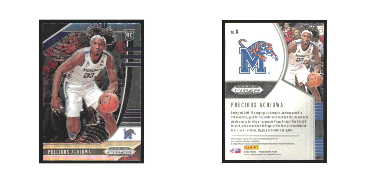 2020 Panini Prizm Draft Precious Achiuwa RC Memphis Tigers #8