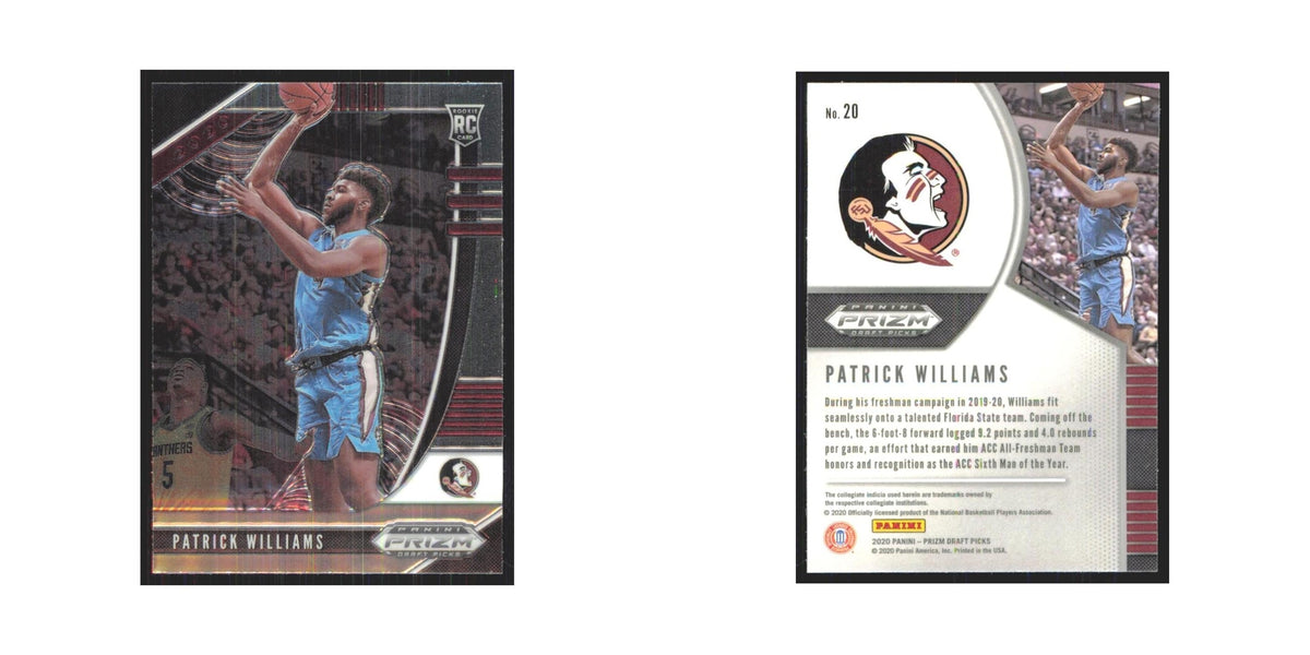 2020 Panini Prizm Draft Patrick Williams RC Florida State Seminoles #20
