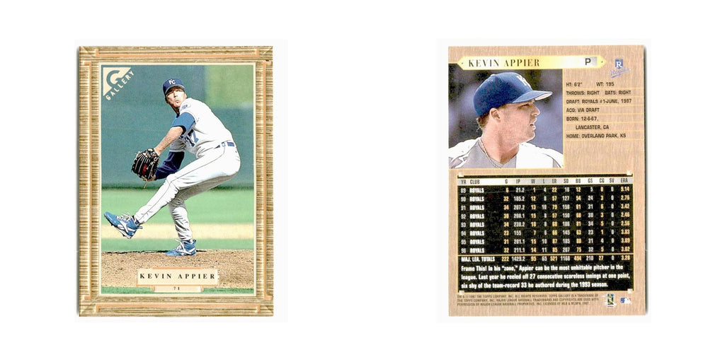 Kevin Appier 1997 Topps Gallery #71 Kansas City Royals Baseball Card NM