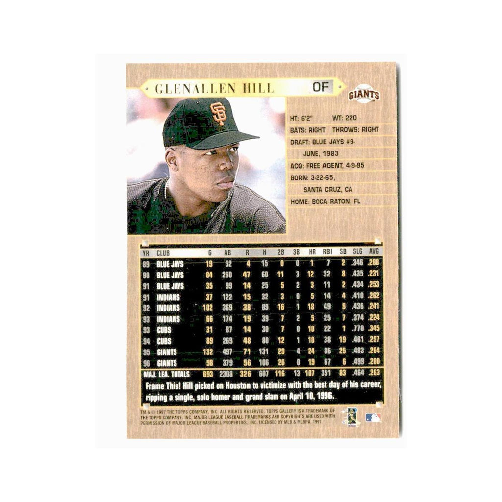 Glenallen Hill 1997 Topps Gallery #83 San Francisco Giants Baseball Card NM