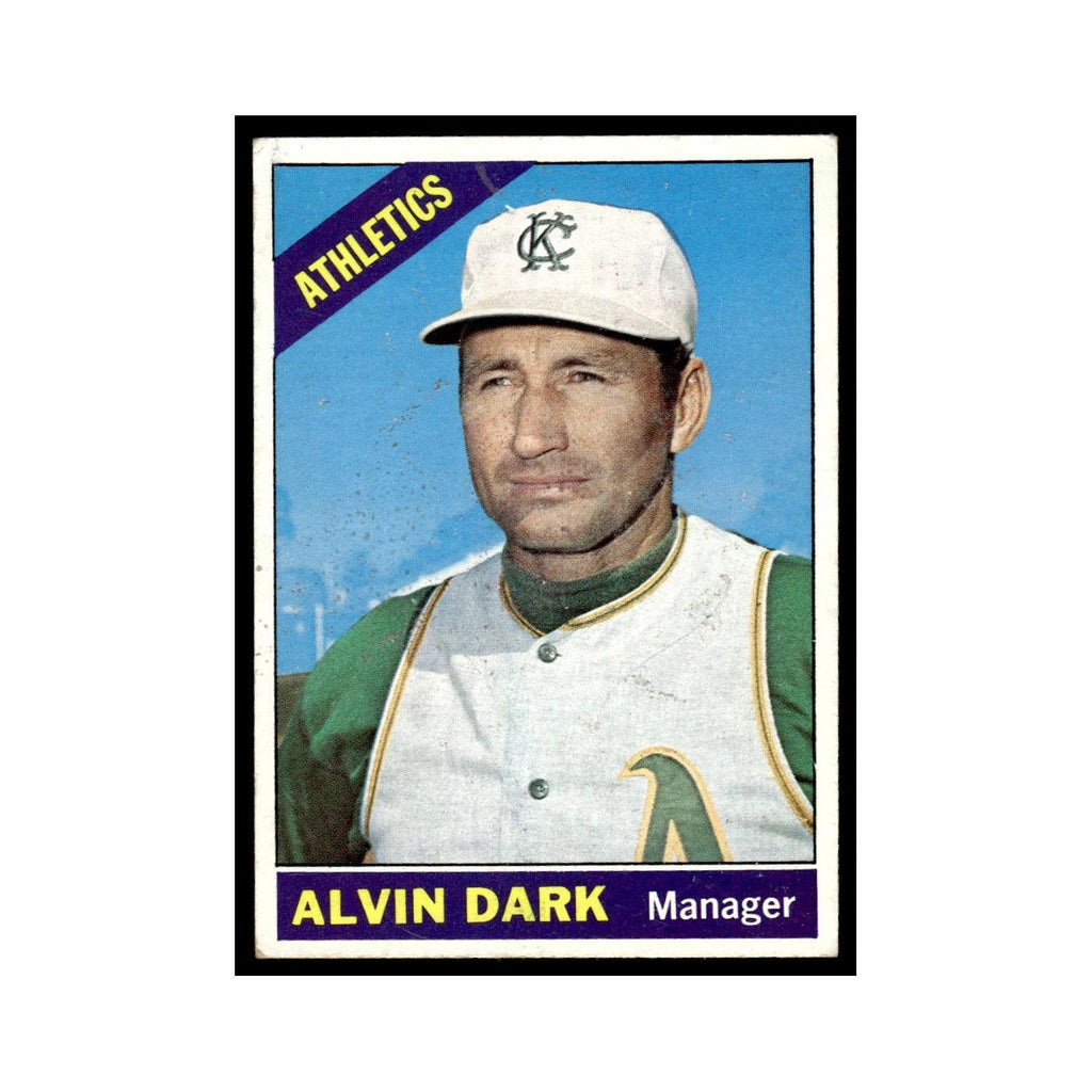 1966 Topps Baseball Card Alvin Dark Kansas City Athletics #433