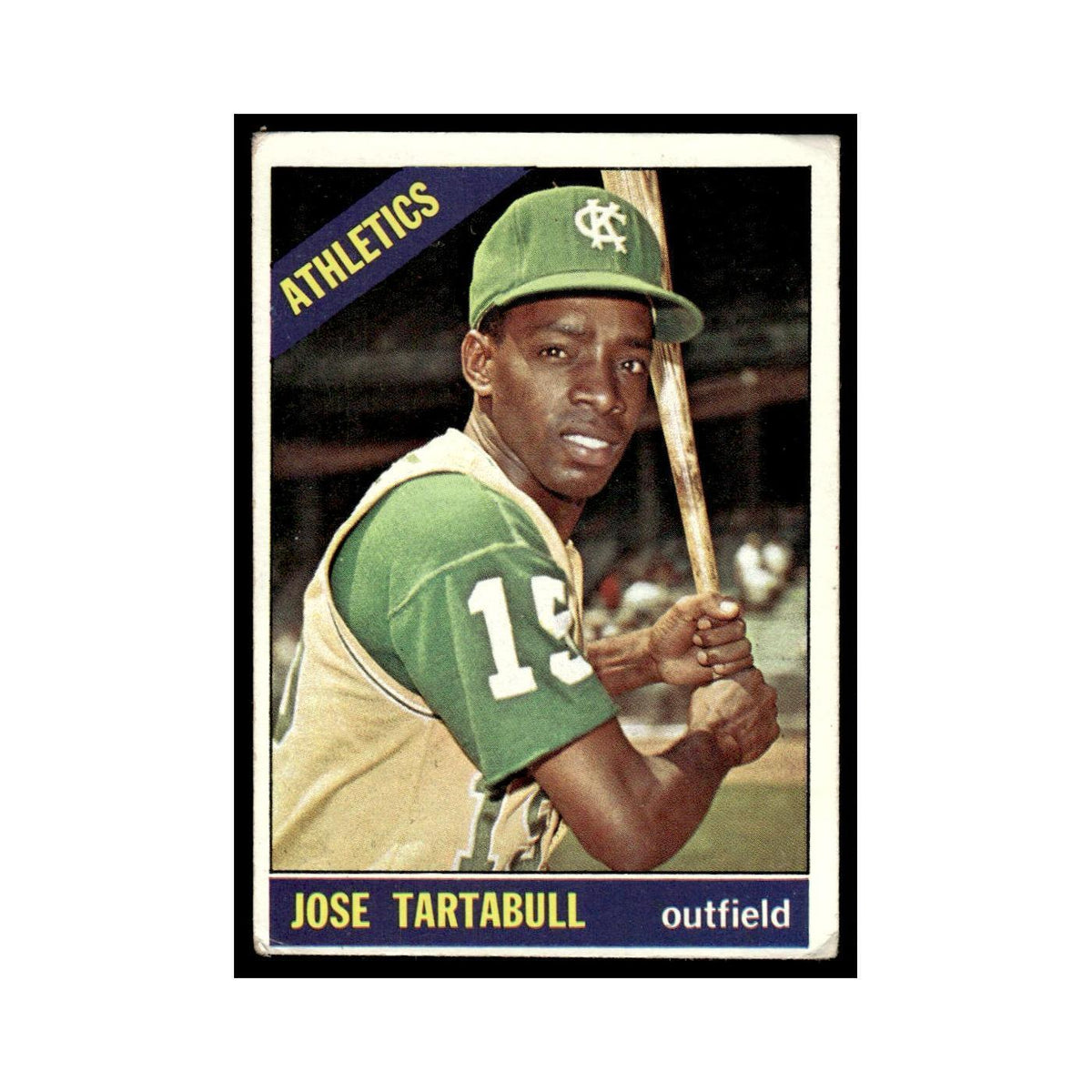 1966 Topps Baseball Card Jose Tartabull Kansas City Athletics #143