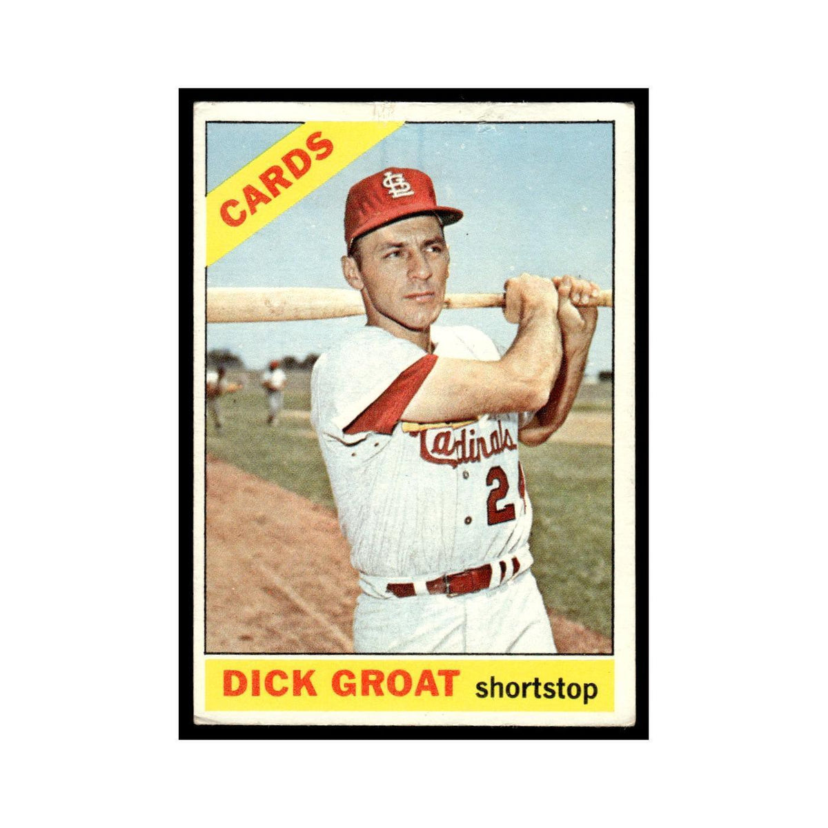 1966 Topps Baseball Card Dick Groat Cardinals #103