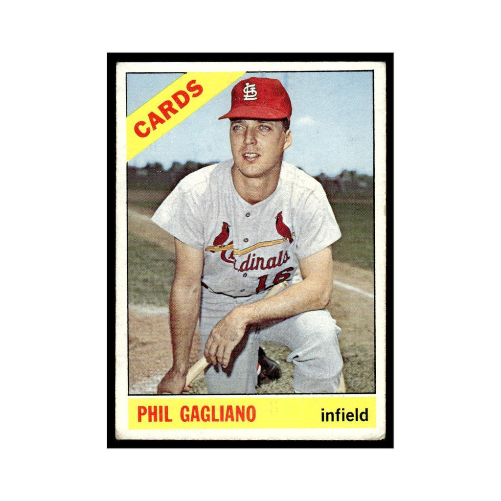 1966 Topps Baseball Card Phil Gagliano Cardinals #418