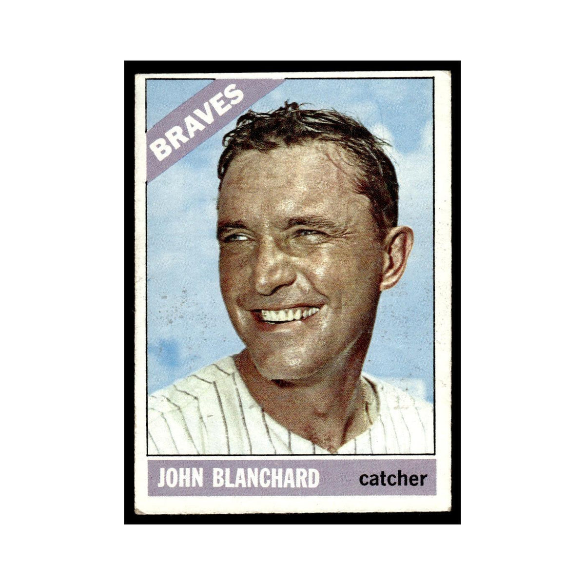 2001 Topps Baseball Card John Blanchard Braves #268