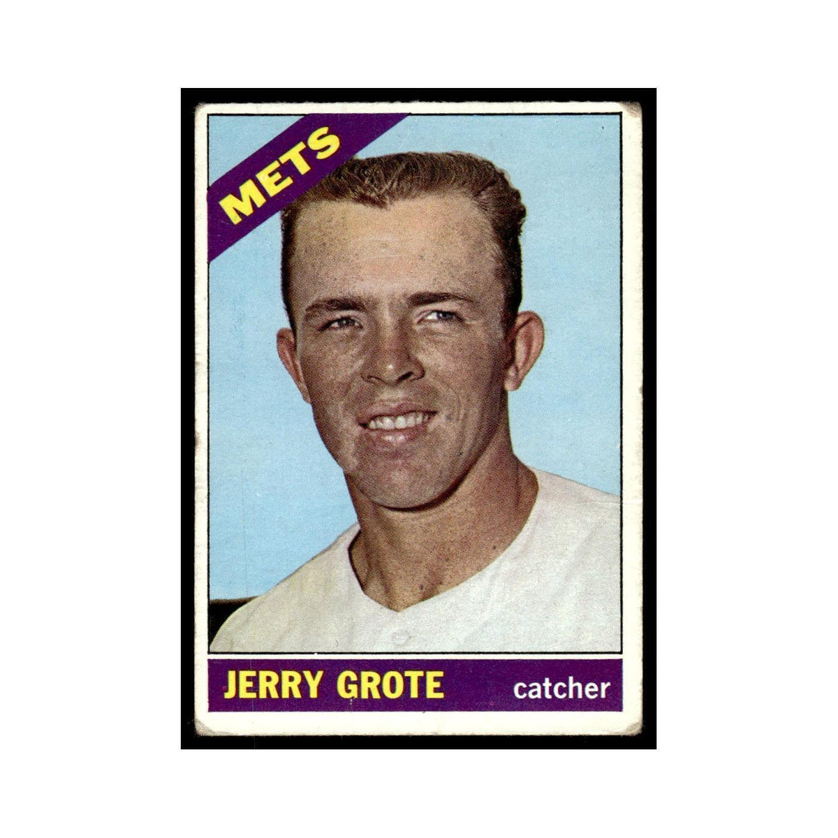 1966 Topps Baseball Card Jerry Grote Mets #328