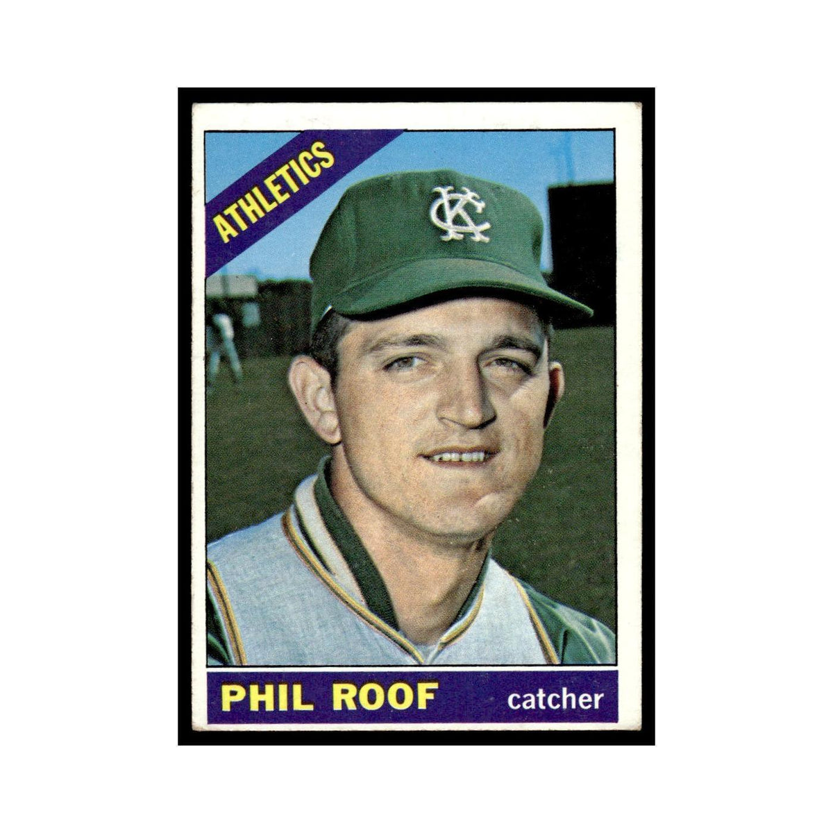 1966 Topps Baseball Card Phil Roof Kansas City Athletics #382