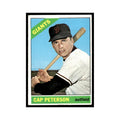 1966 Topps Baseball Card Cap Peterson Giants #349