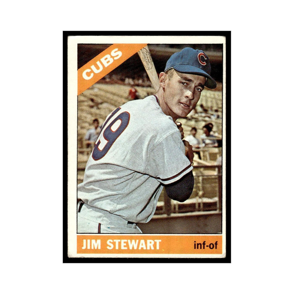 1966 Topps Baseball Card Jim Stewart Cubs #63