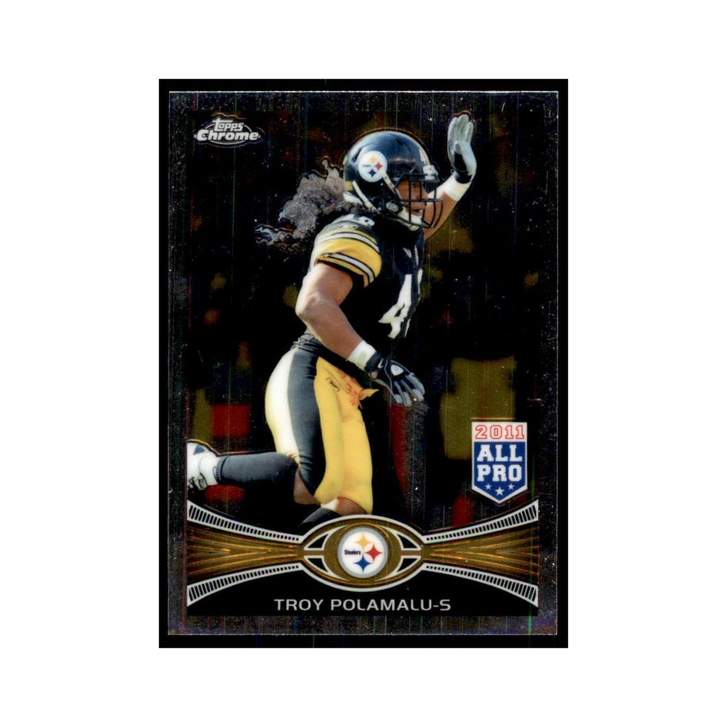 2012 Topps Chrome Troy Polamalu Football Cards #125