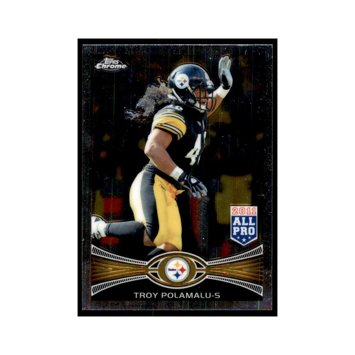 2012 Topps Chrome Troy Polamalu Football Cards #125