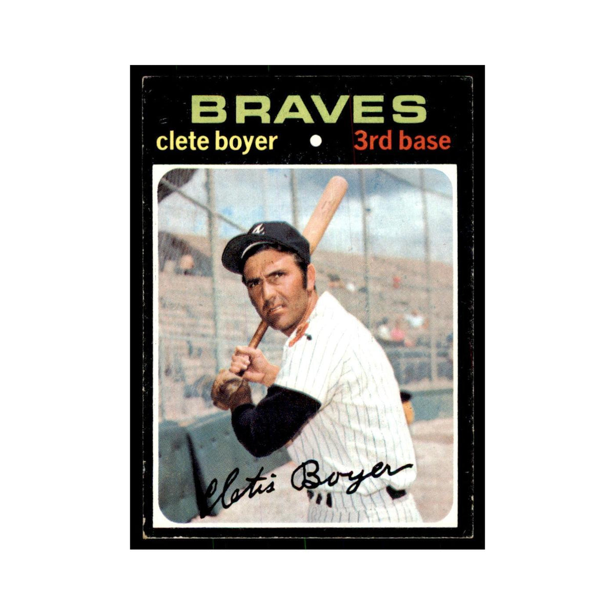1971 Topps Clete Boyer Baseball Cards #374