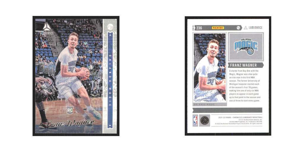2021 Panini Chronicles Luminance Franz Wagner Magic #236
