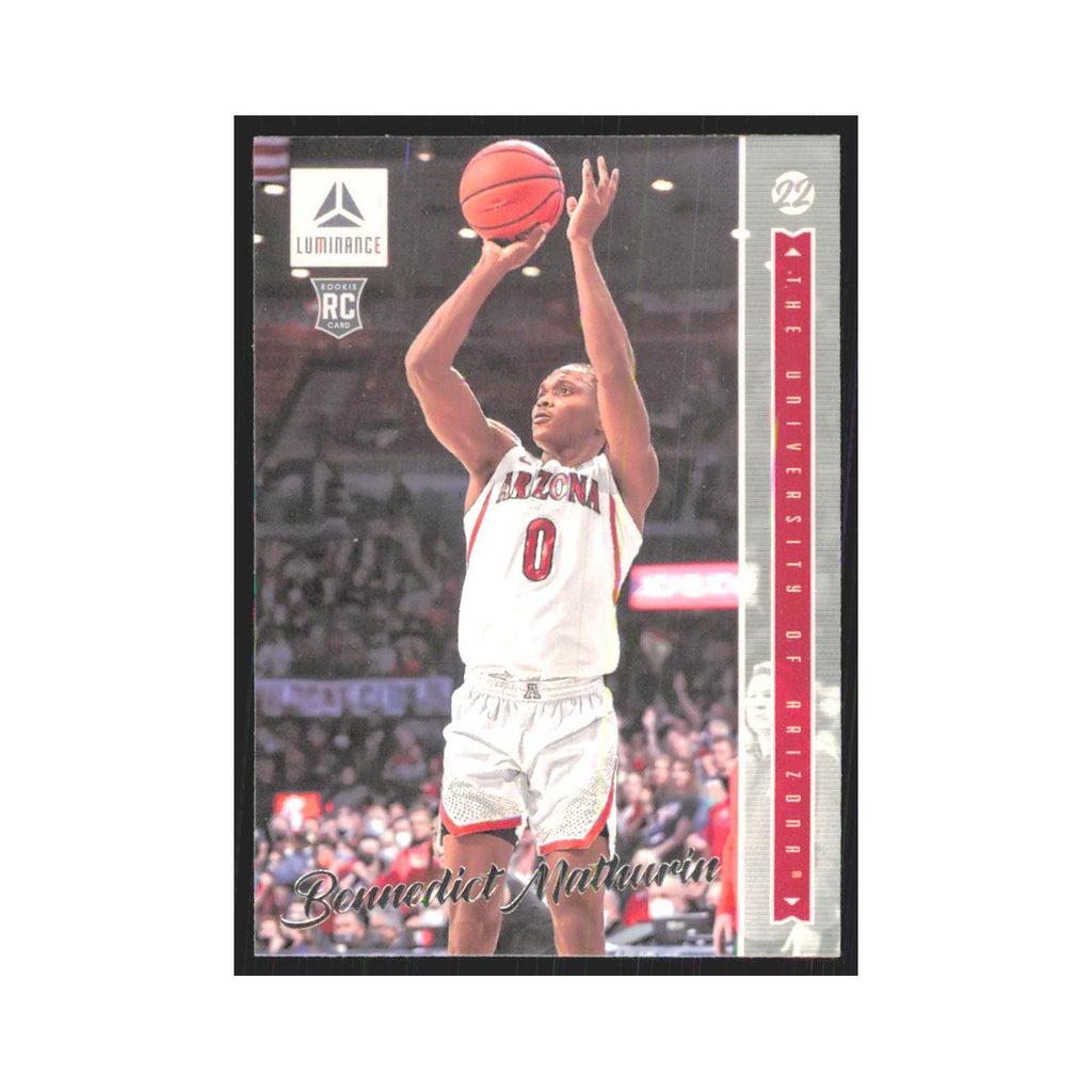 2022 Panini Chronicles Luminace Draft Bennedict Mathurin RC Arizona Wildcats #28