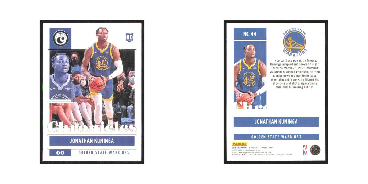 2021 Panini Chronicles Jonathan Kuminga RC Golden State Warriors #44
