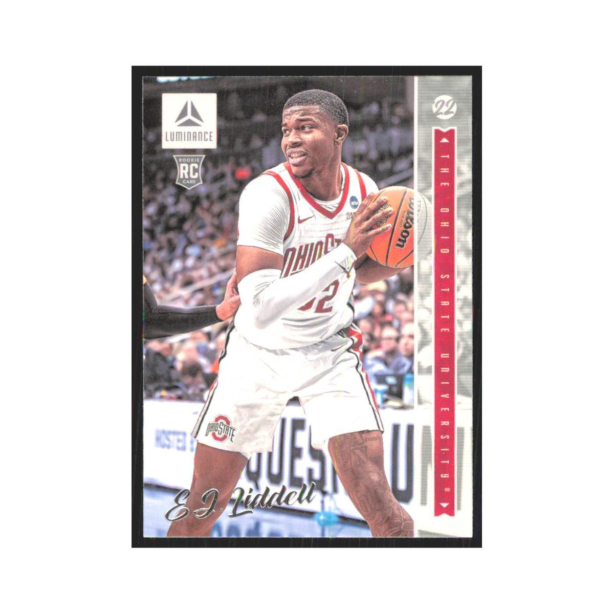 2022 Panini Chronicles Luminace Draft E.J. Liddell RC Ohio State Buckeyes #33