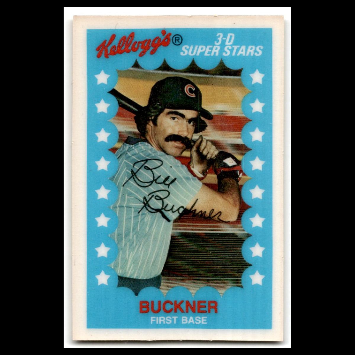Bill Buckner #2 1982 Kelloggs Chicago Cubs Baseball Card MLB NM
