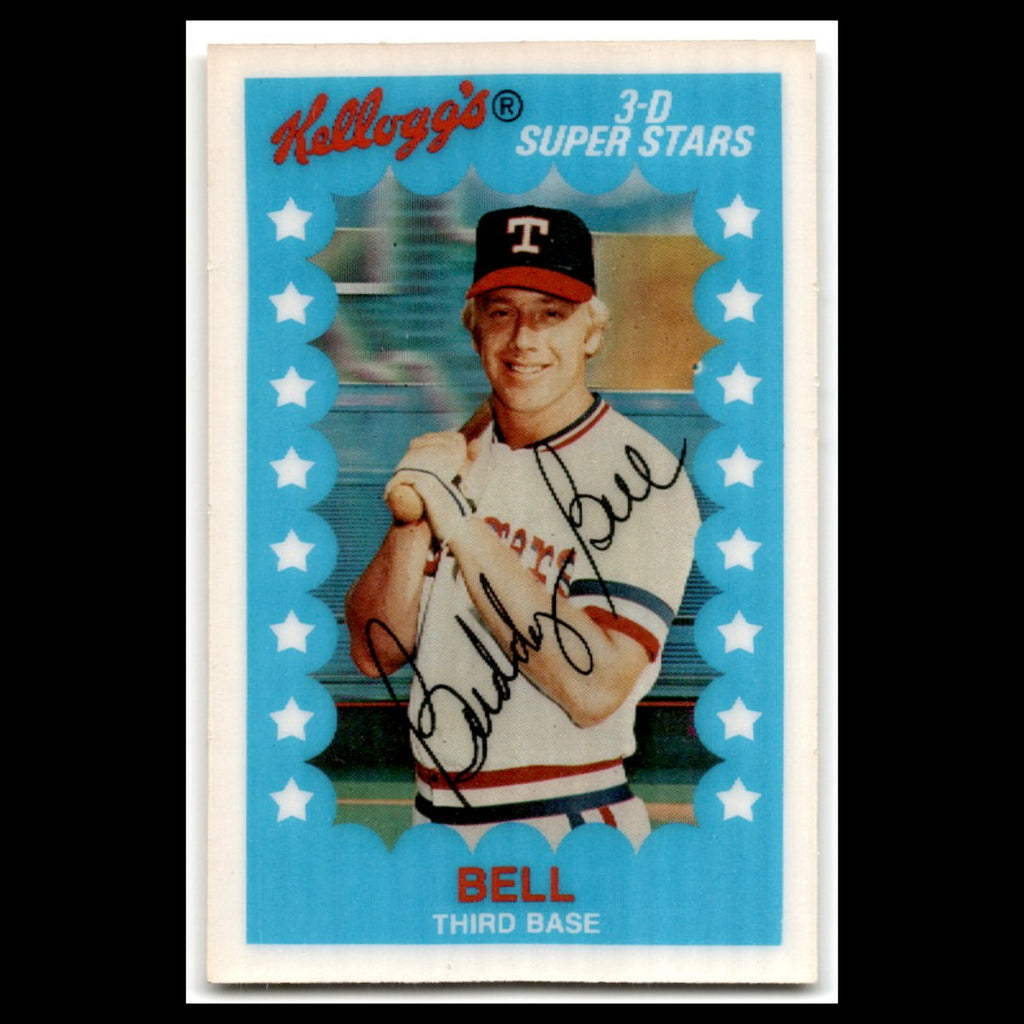 David Bell #33 1982 Kelloggs Texas Rangers Baseball Card MLB NM