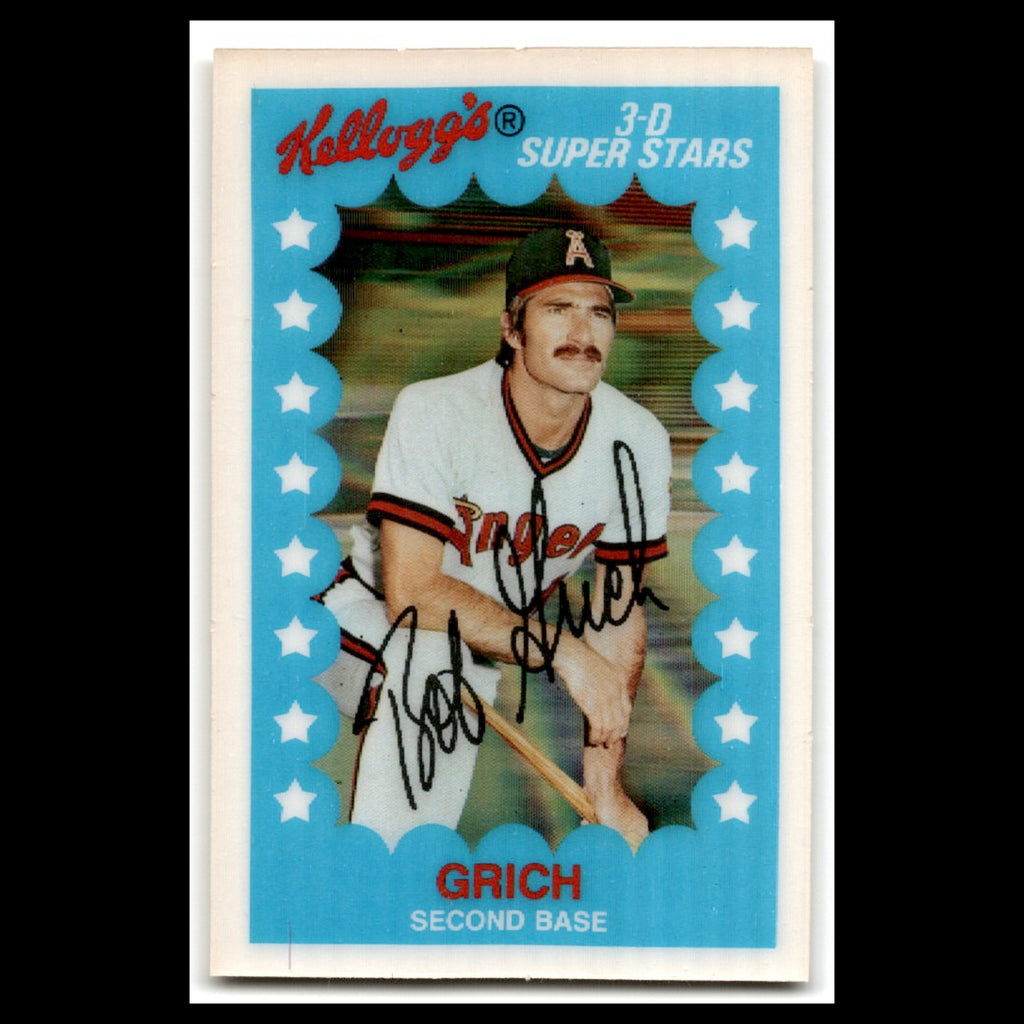 Bobby Grich #38 1982 Kelloggs California Angels Baseball Card MLB NM
