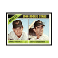 1966 Topps Baseball Card Darold Knowles/Andy Etchebarren RC Orioles #27