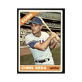 1966 Topps Baseball Card (Damaged) Chris Krug RC Cubs #166