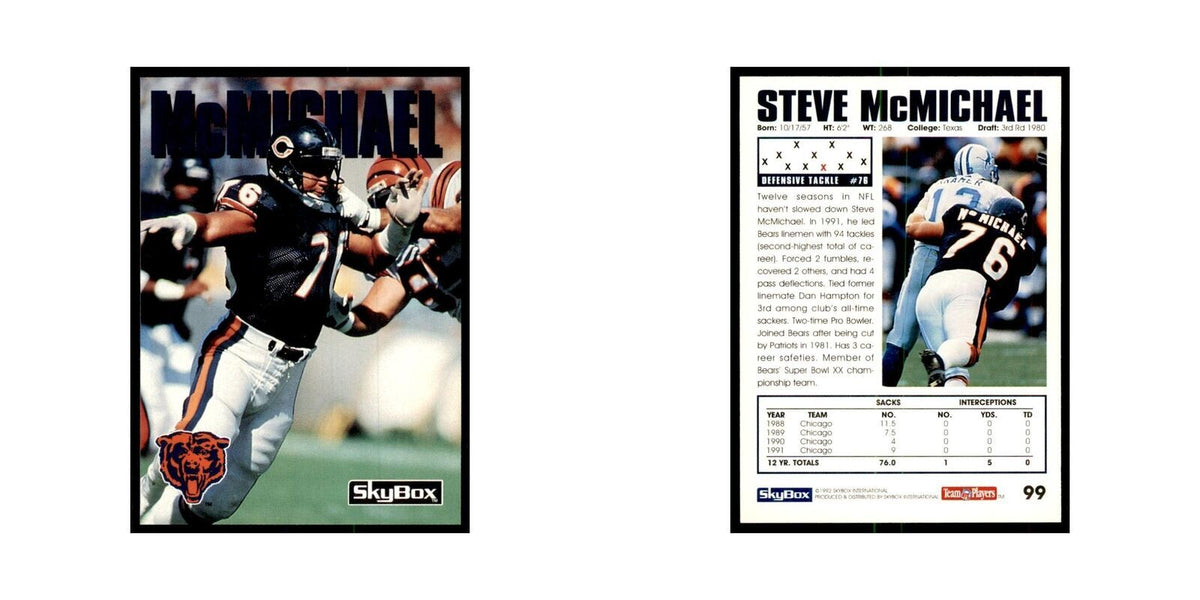 1992 SkyBox Steve McMichael Football Cards #99