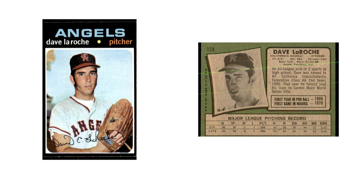 1971 Topps Dave LaRoche Baseball Cards #174