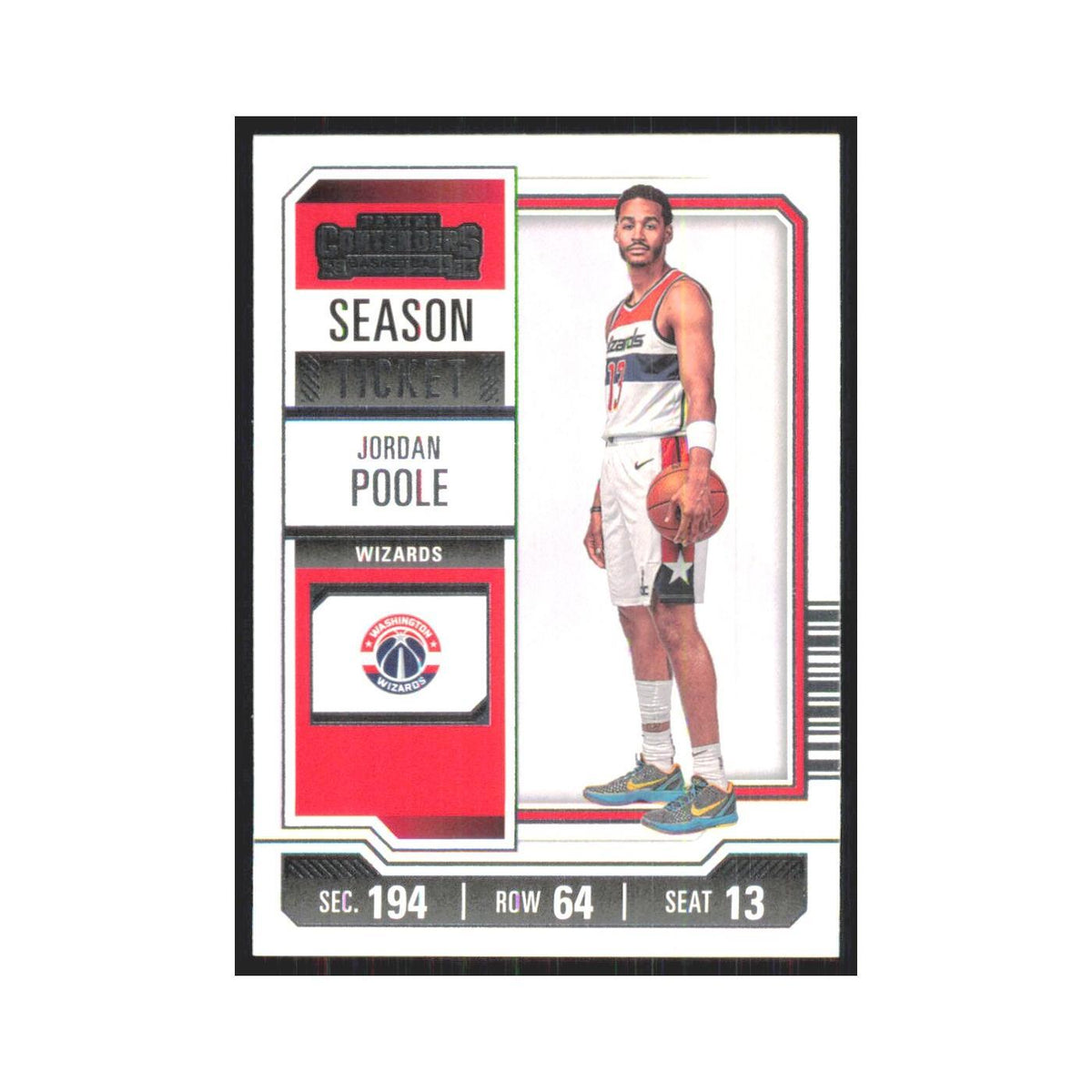 2023 Panini Contenders Jordan Poole Wizards #21