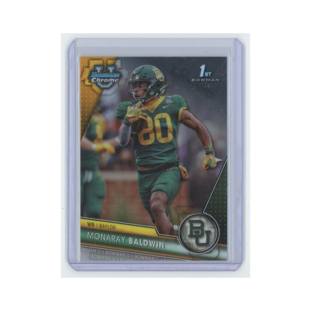 Monaray Baldwin 2023 Bowman University Chrome #19 Baylor Bears Football Card NM