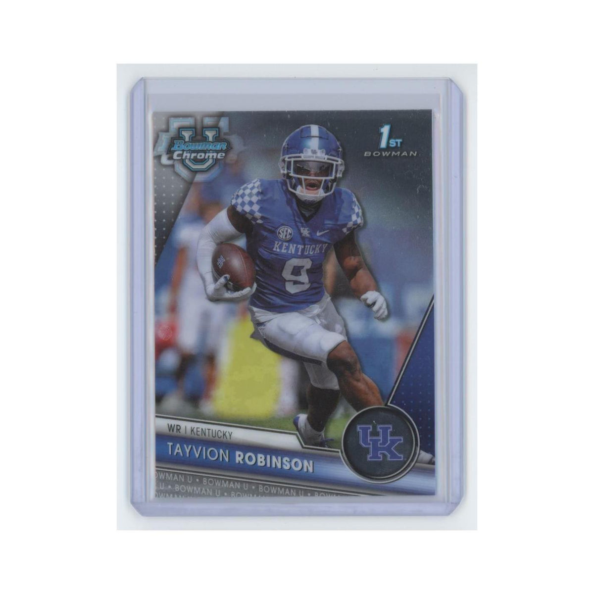 Tayvion Robinson 2023 Bowman University Chrome #12 Kentucky Wildcats NM