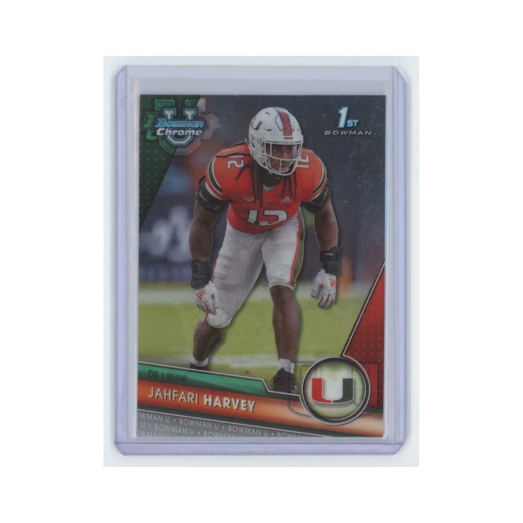 Jahfari Harvey 2023 Bowman University Chrome #25 Miami Hurricanes NM