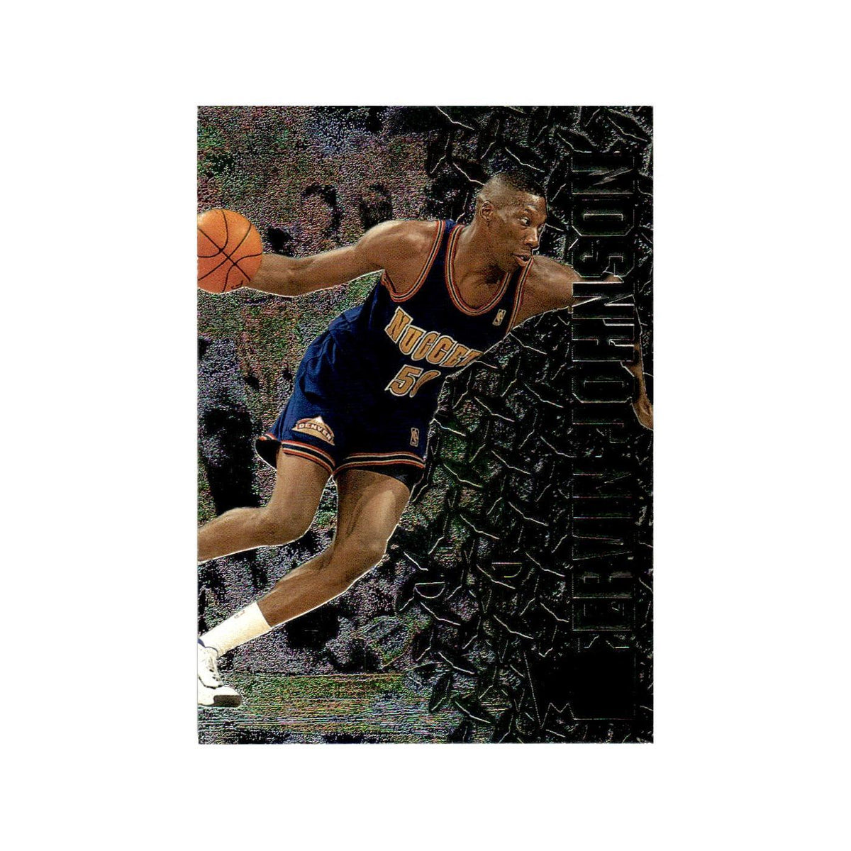 Ervin Johnson 1996 Fleer Metal #167 Denver Nuggets Basketball Card NM