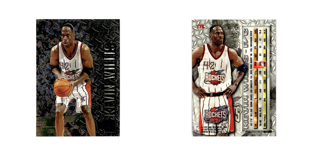 Kevin Willis 1996 Fleer Metal #175 Houston Rockets Basketball Card NM