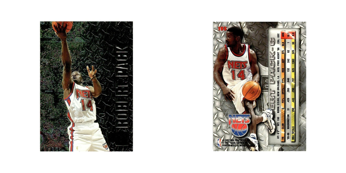 Robert Pack 1996 Fleer Metal #193 New Jersey Nets Basketball Card NM