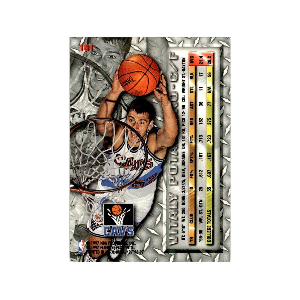 Vitaly Potapenko 1996 Fleer Metal #161 Cleveland Cavaliers Basketball Card NM